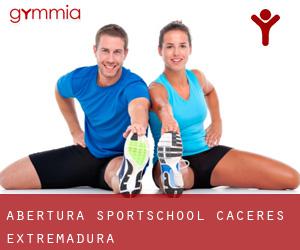 Abertura sportschool (Caceres, Extremadura)