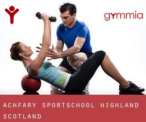 Achfary sportschool (Highland, Scotland)