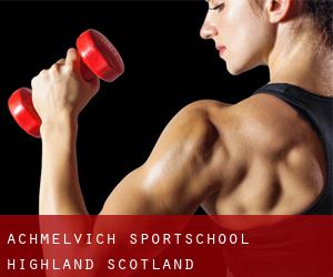 Achmelvich sportschool (Highland, Scotland)