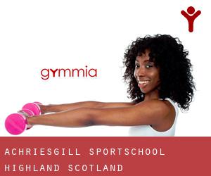 Achriesgill sportschool (Highland, Scotland)