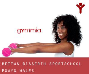Bettws Disserth sportschool (Powys, Wales)